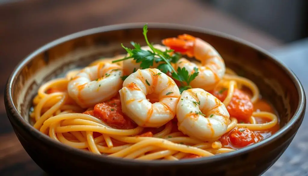 Creamy Bang Bang Shrimp Pasta