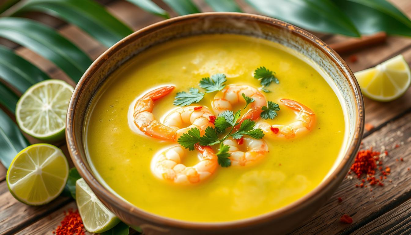 Creamy Spicy Lime Shrimp Soup