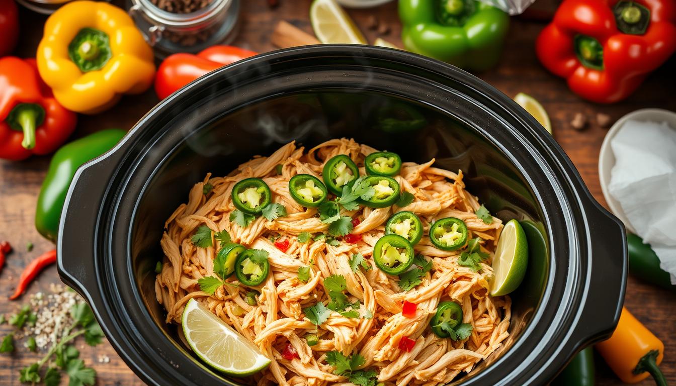 Crockpot Spicy Jalapeño Chicken