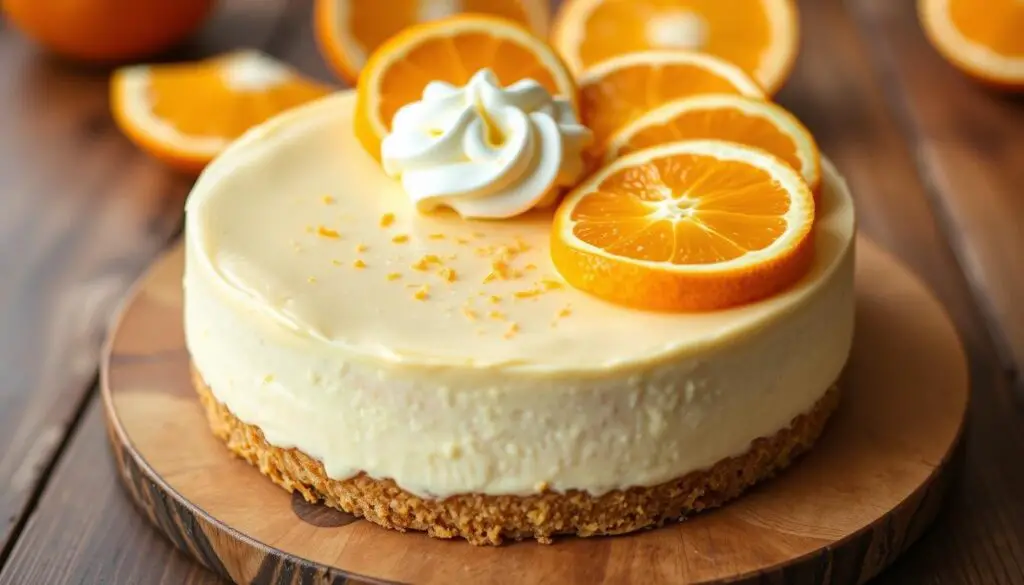 No-Bake Orange Creamsicle Cheesecake