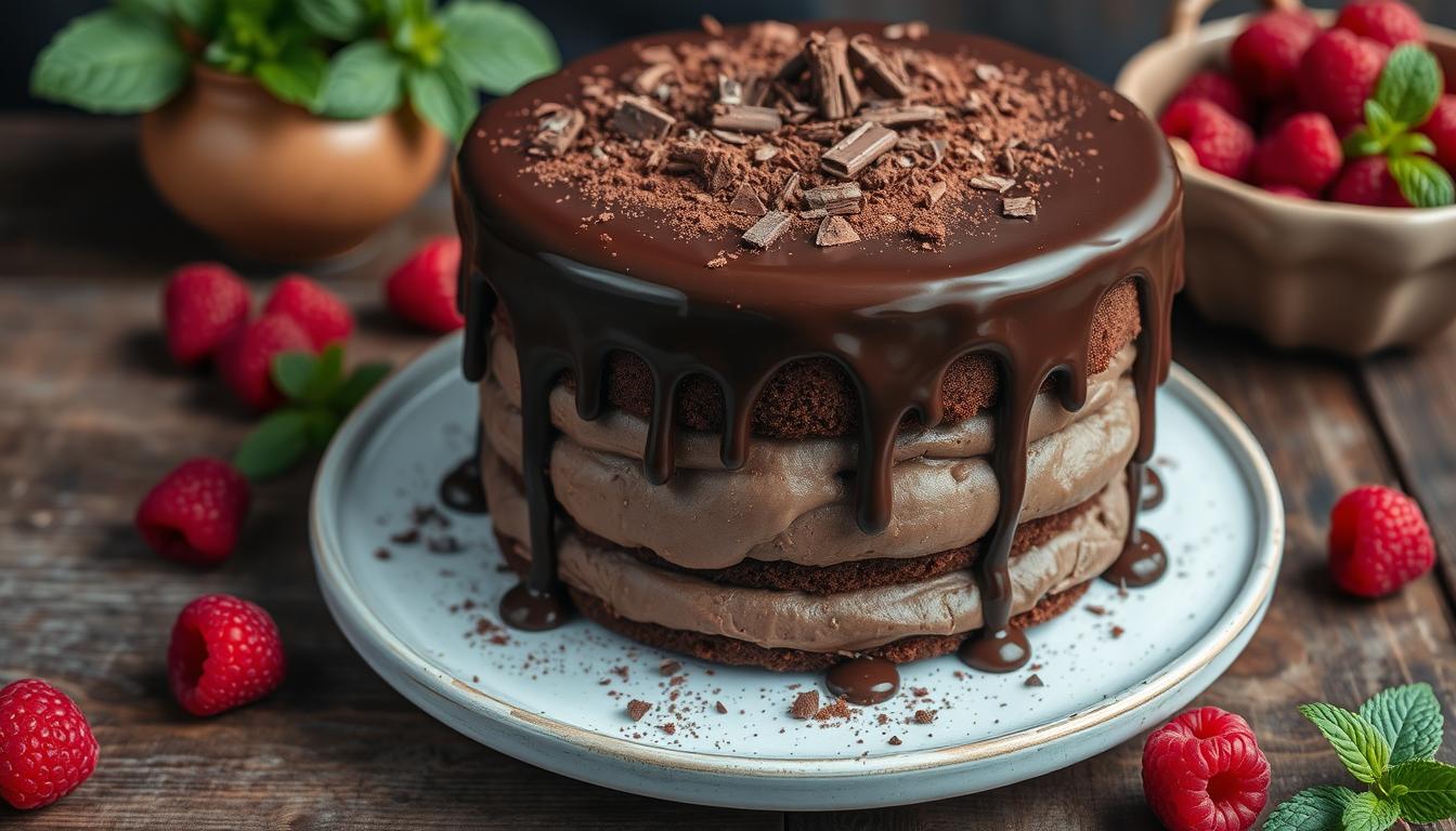 Triple Layer Chocolate Pudding Cake