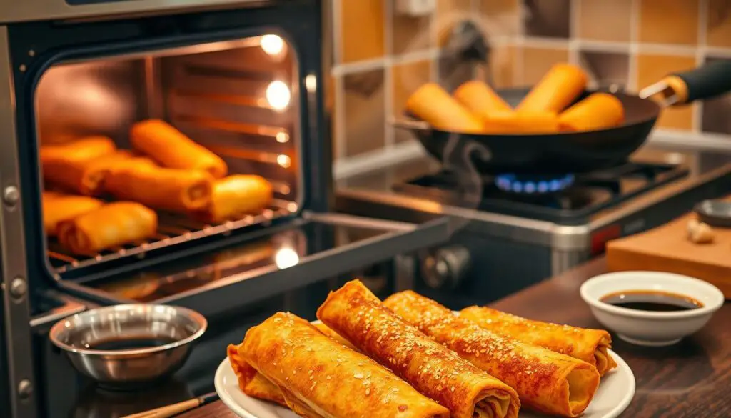 how to reheat spring rolls